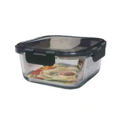 모드니 밀폐용기 오븐 글라스 반찬 용기 정사각320ml