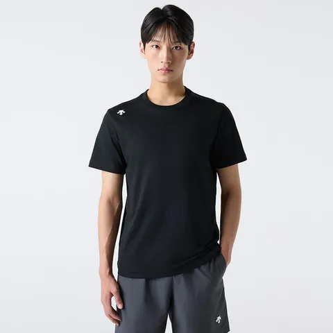 [데상트공식] 로고 코튼 반팔 티셔츠 SQ323UTS76