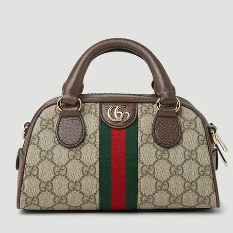 26 SS 구찌 Ophidia 오피디아 GG 웹 로고 플라크 핸들 토트백 724606 9C2SG 8746