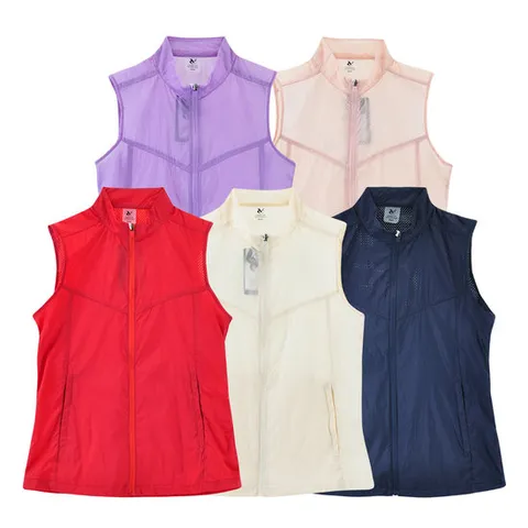 세르빅 여성 봄 여름 브리즈 윈드 베스트 메쉬 조끼 등산 골프 나들이