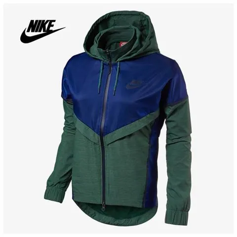 나이키 우먼스 본디드 윈드러너 후드 집업 자켓 726133-455