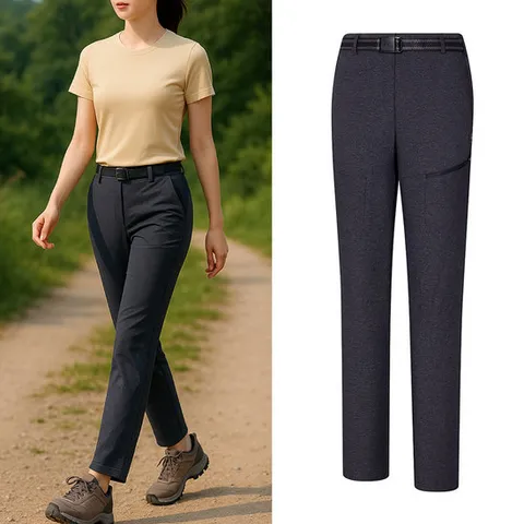 콜핑 여성 여름 스트레치 멜란지 등산 바지