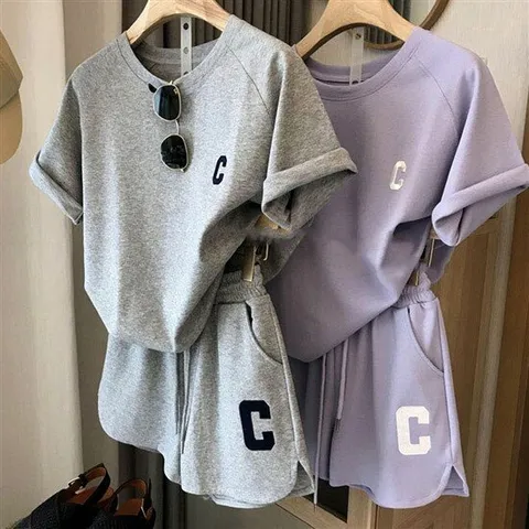 캐쥬얼 여름 반팔 반바지 츄리닝세트 2피스 데일리 트레이닝복 홈웨어