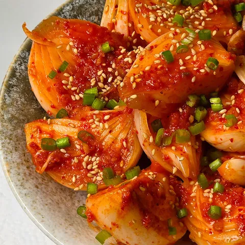 갓 수확한 양파로 담근 전라도 시원한 양파김치 3kg