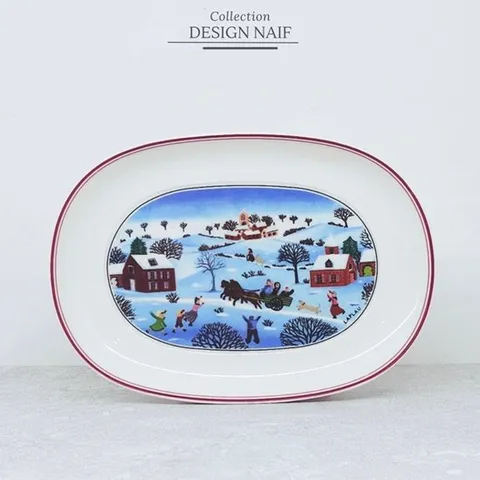 [빌레로이앤보흐]디자인나이프 크리스마스 피클접시