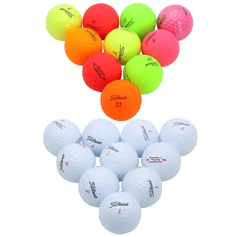 (로스트볼) 타이틀리스트 혼합 특S+급 10구(화이트, 컬러혼합 선택)