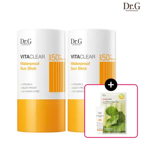 [2개] 닥터지 비타 클리어 워터프루프 선 스틱 21g