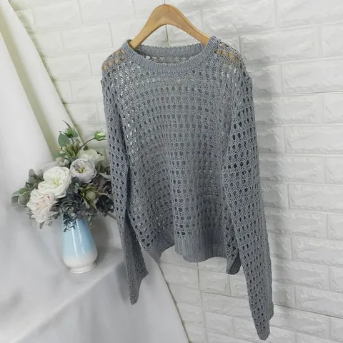 gan_라운드그물니트KOT여름니트,그물니트,나그랑니트,보트넥니트