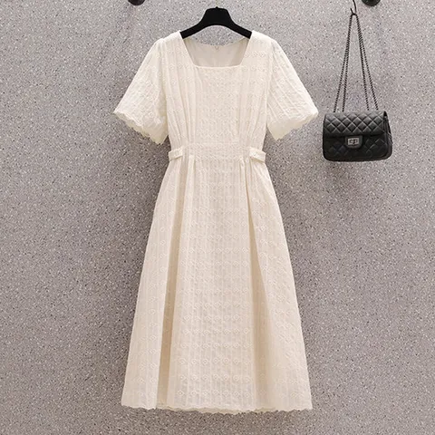 [아리엘스타일]스퀘어넥 클래식무드 여름하객룩 헤뉴아원피스