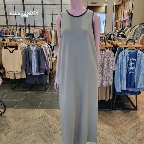 올앤선드리 M백화점 슬리브리스OP A5M4I690(L/KHAKI)