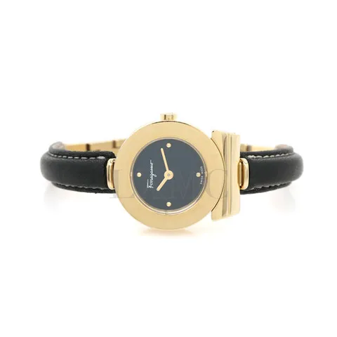 [중고명품] 페라가모 간치니 시계 골드 브레이슬릿 가죽워치 FII