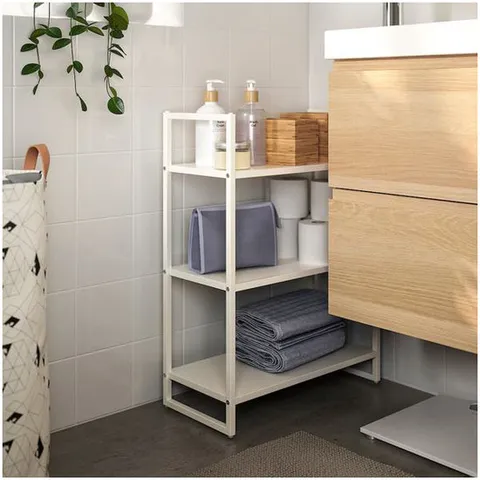 이케아 요낙셀 선반유닛 화이트 25x51x70cm 수납선반 벽선반 받침대