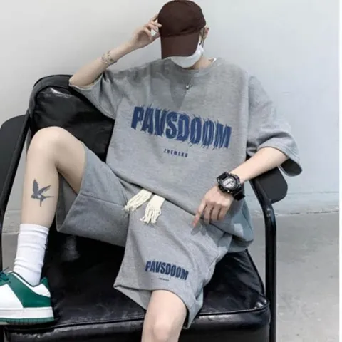 [에이치플러스몰]남자 여름 트레이닝 반바지 반팔 셋업 트레이닝복 세