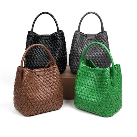 쏘울백 / 쏘울 위빙 메쉬 버킷 토트 숄더백 (4color)