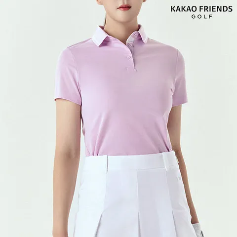 [카카오프렌즈 골프][카카오프렌즈골프] 히든 로고 슬림 피케 티