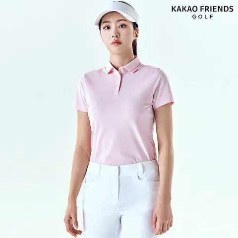 [카카오프렌즈 골프][카카오프렌즈골프] 히든 로고 PK 티셔츠 (