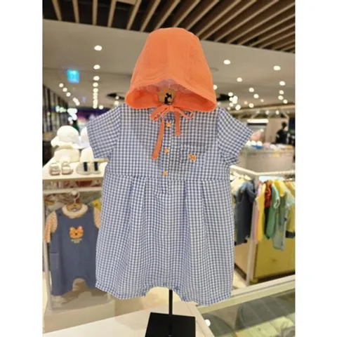 [ 현대백화점 ][블루독베이비] 25 SS(블루)COLOR우주복세트모자(4517067508)출산 백일 돌 조카 선물 임신 간절기 여름 (45