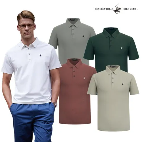 [GS] [비버리힐스폴로클럽] 남성 쿨링 카라 반팔티 TS203 2장세트 _