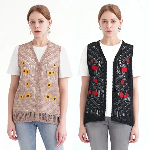 [할리마리]뜨개플라워베스트