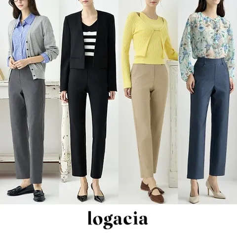 로가시아 세인트 인견 블렌디드 밴딩 팬츠 4종