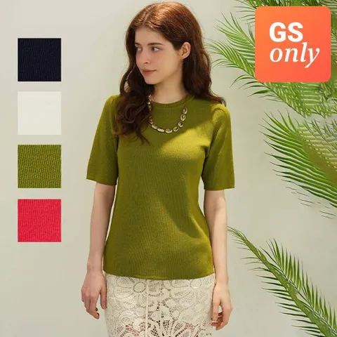 로가시아 25SS 에어핏 반팔 니트 1종 [GS 단독]