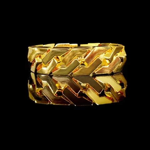 18k 특수 압축 도금 팔찌 남자 남성 헤비육각체인