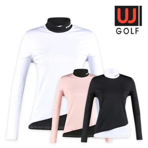 [럭스골프]럭스골프 미우골프 여성 냉감 아이스 긴팔 하이넥 셔
