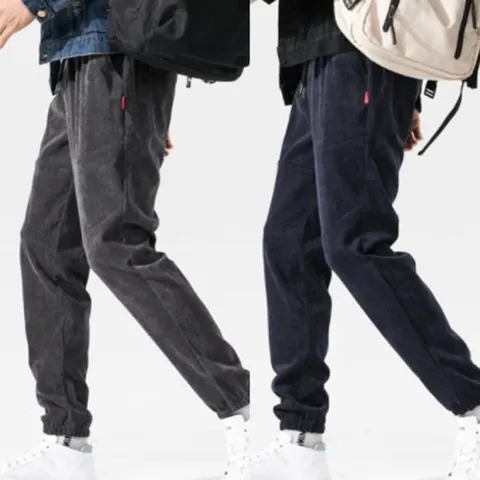 [주식회사 브이와이_남성][VY] 남자 세미배기핏 조거 골덴팬츠