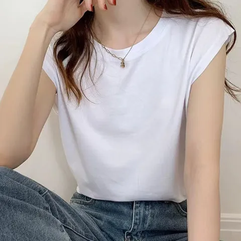 [폴앤폴]데일리 라운드 캡 민소매 티셔츠