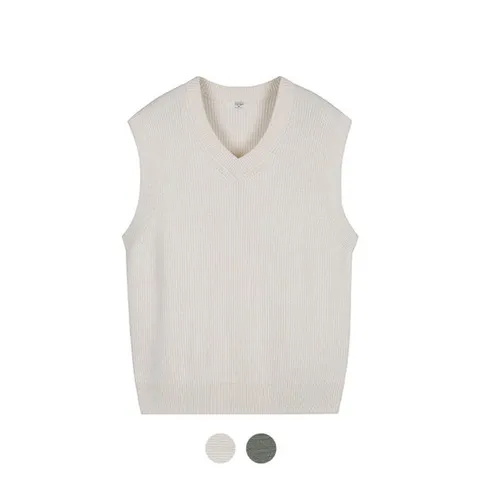 [탑텐][탑텐] 남성 텍스처드 스웨터 베스트_MSC1ES1001