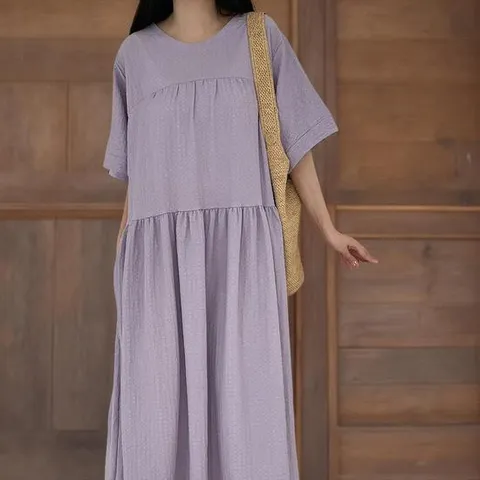 여성 여름용 임신복 빅사이즈 롱드레스