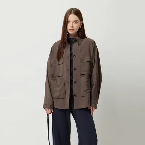 [시슬리] 메르디 아웃 포켓 점퍼_SAJP35531BR