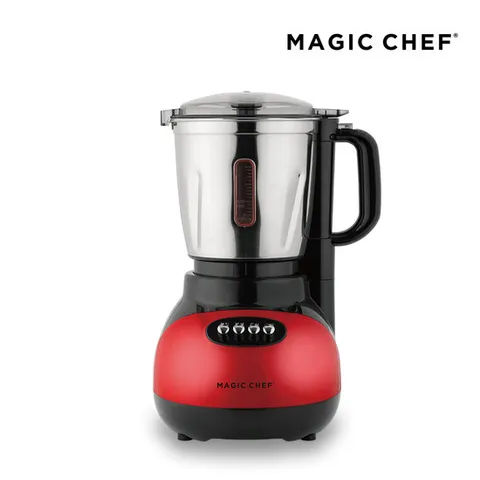 매직쉐프 대용량 믹서기 4L 스테인레스 대형 김치 김장 분쇄기 블랜더 믹서기 레드