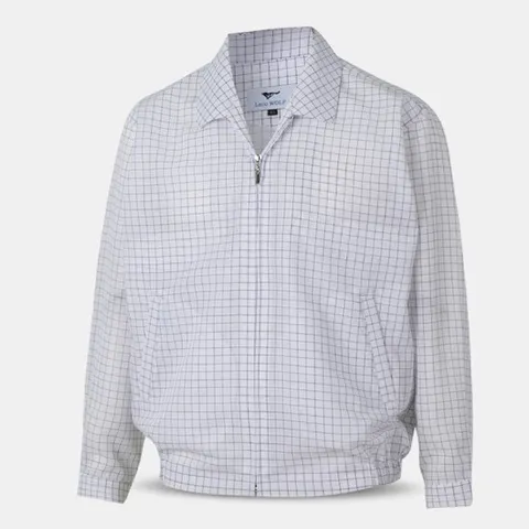 [아즈바이]남성 여름 밴딩 체크 망사 신사 점퍼 LWB211 장년