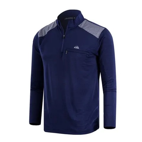 [미루나무]남성 스판 쿨 집업 티셔츠 여름 긴팔티셔츠 아웃도어 작업복 등산복 상의