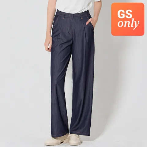 르오트 찰랑 썸머 데님 실크터치 팬츠