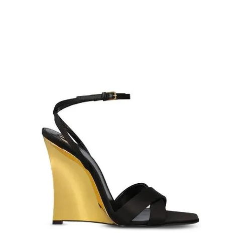 Saint Laurent Lucienne 오픈 토 샌들 8302879QNAO 1000 TP940284126