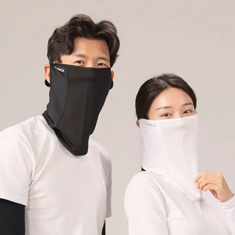 자외선차단마스크4종(M)+팔토시2종 (화이트*스킨)