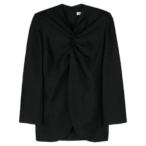 25 FW 지아 스튜디오 매듭 디테일 트윌 블라우스 SS24JA003FW0261 TP432469312