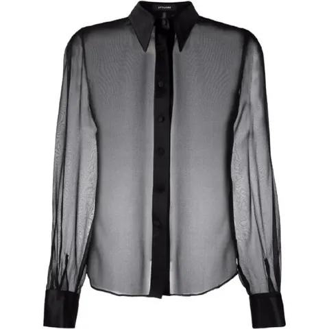 25 FW STYLAND 시스루 긴소매 셔츠 SS223902601699 TP432245341