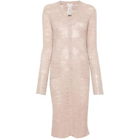 25 FW 아크네 세미 시스루 패널 골지 니트 가디건 A60517 TP432462555