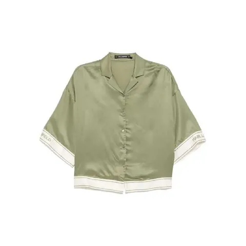 25 FW 칼라거펠트 반소매 블라우스 A2W11037 TP436879168