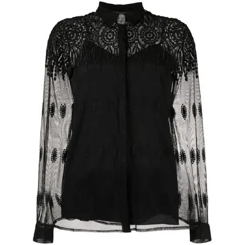 26 SS 파비아나필리피 레이스 디테일 세미 시스루 셔츠 CAD223F6180000H813 TP432469158