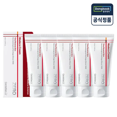 [5%적립] 센텔리안24 마데카크림 타임리버스 제로 80ml 5개 ZERO 수분크림 안티에이징 대용량 TECA