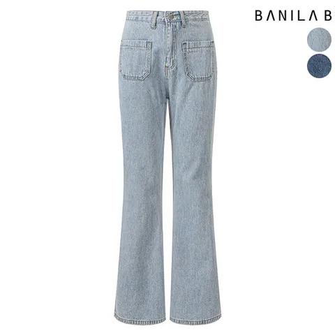 [바닐라비] [44-55] 여성 앞포켓 부츠컷 데님팬츠