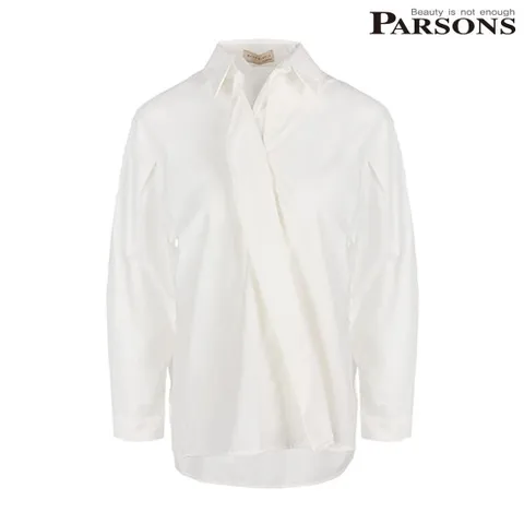 [ 롯데백화점 ][파슨스] White Wrap Button shirt [MSPR3BL05]