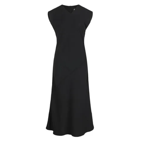 [ 롯데백화점 ][파슨스] V-neck Black Dress [MSPS5OP02]