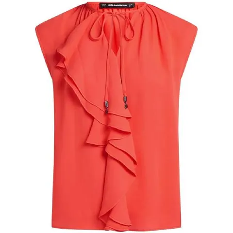 25 FW 칼라거펠트 러플 블라우스 A2W130571LF TP434848368