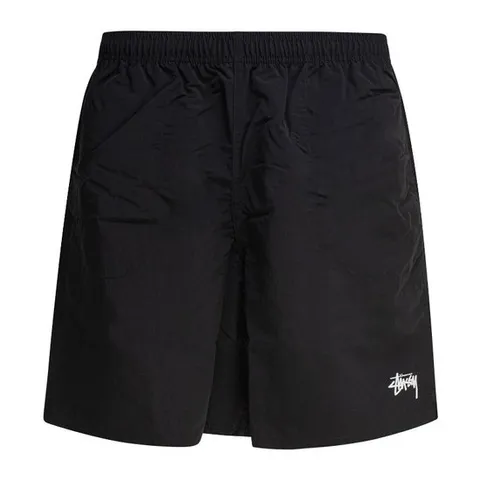 스투시 블랙 로고 프린트 수영복 113155N 0001 BLACK