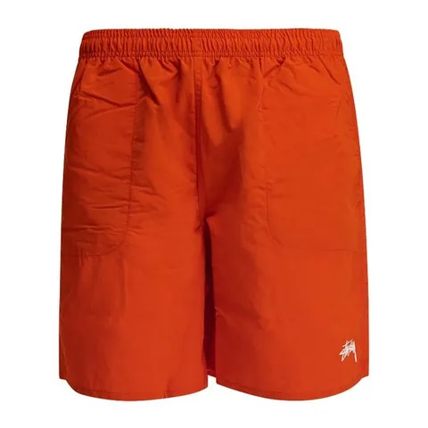 스투시 로고 프린트 오렌지 수영복 113155N 0213 CAYENNE